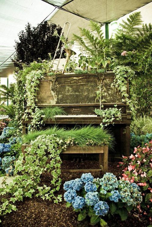 Ιδέες για τη διακόσμηση ενός κήπου σε στυλ vintage3
